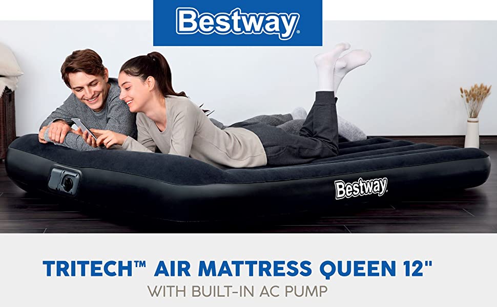 Bestway Aerolax Queen Airbed with Built-In AC Air Pump