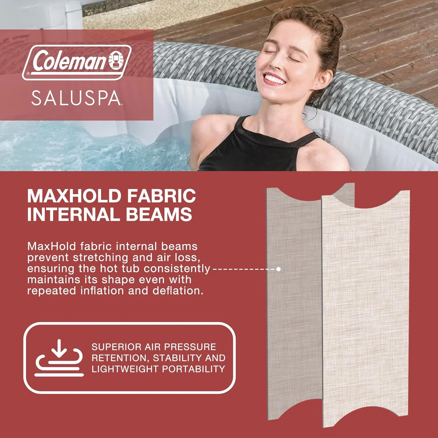 Coleman Napa SaluSpa 2-7 Person Inflatable Round Outdoor Hot Tub Spa