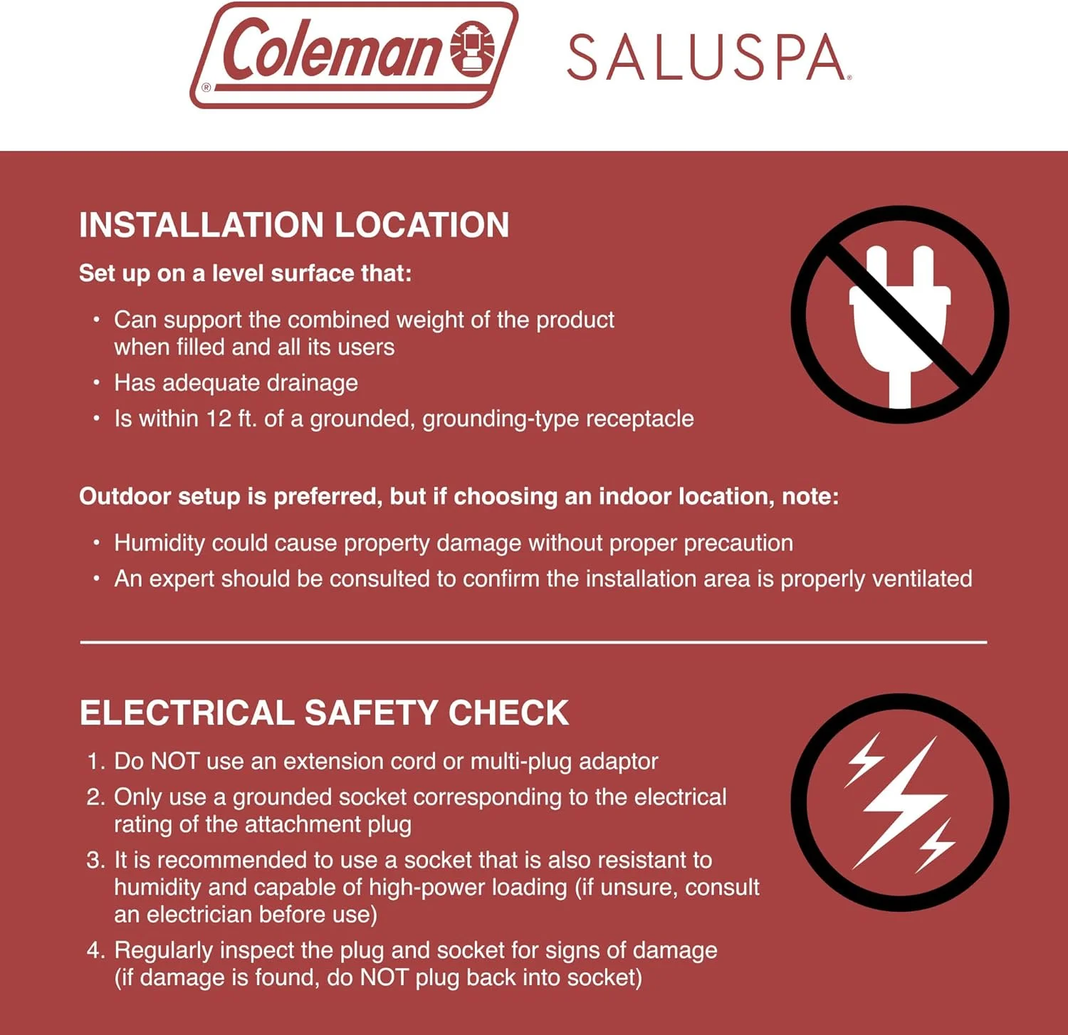 Coleman Napa SaluSpa 2-7 Person Inflatable Round Outdoor Hot Tub Spa