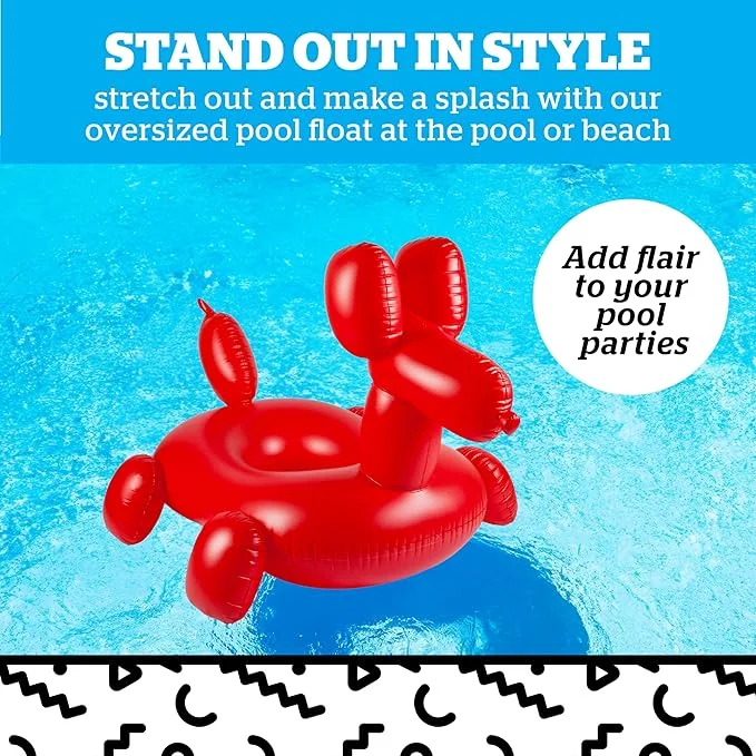 Big Mouth Giant Balloon Animal Pool Float – Inflatable Tube 4FT