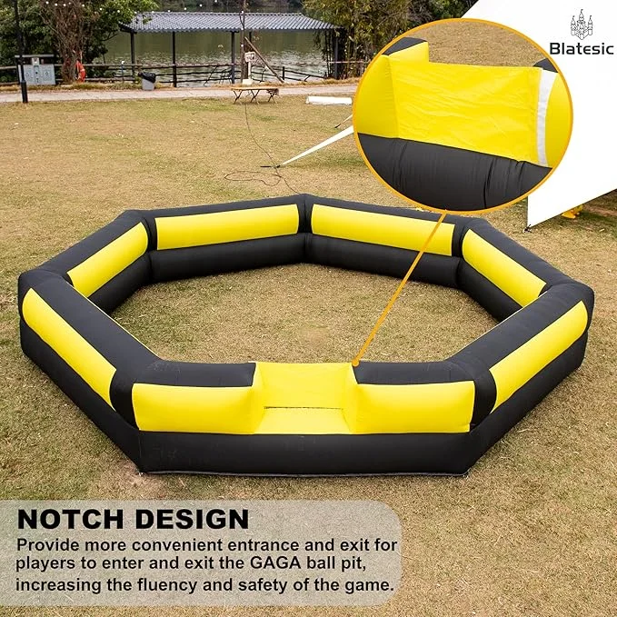 Gaga Ball Pit with Built-in Blower for Indoor Outdoor Fun | 15FT
