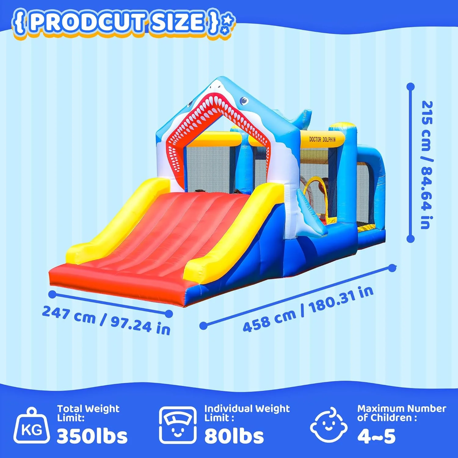 Inflatable Bounce House Toddler Ball Pit for Kids|2-12