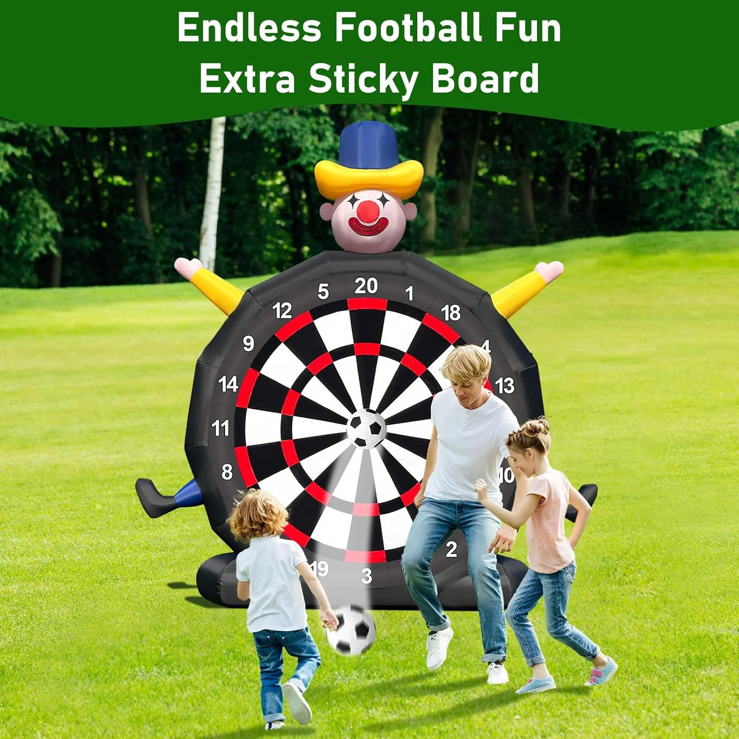 Inflatable Giant Soccer Darts with Pump and Blower | 14ft
