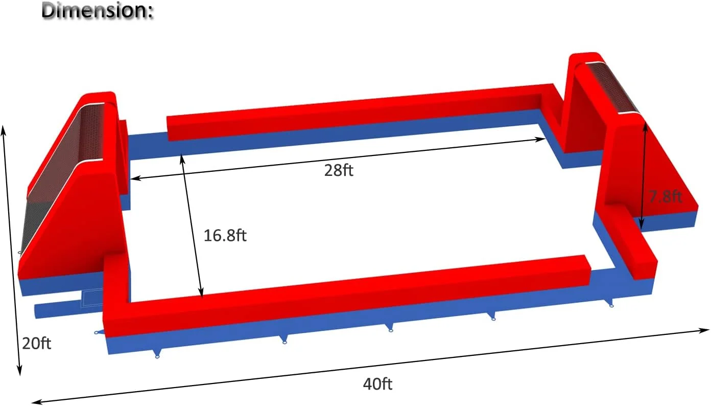Giant Inflatable Soccer Field for Schools | Family Games