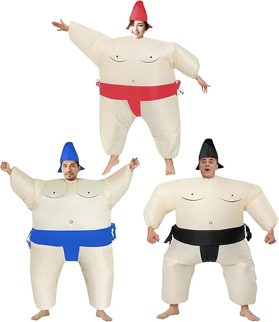 Inflatable Sumo Wrestler Costume Cosplay /Halloween/Birthday Party | 3-Pack
