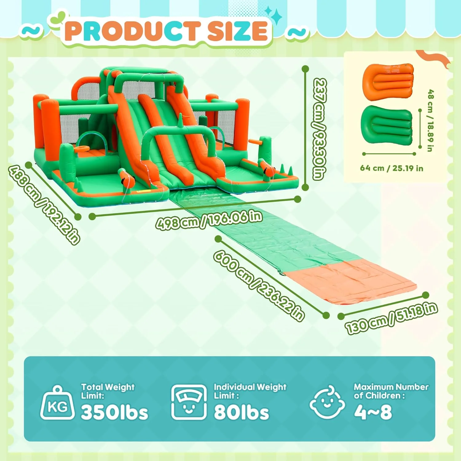 Inflatable Water Park for Kids: Waterslide Bounce House