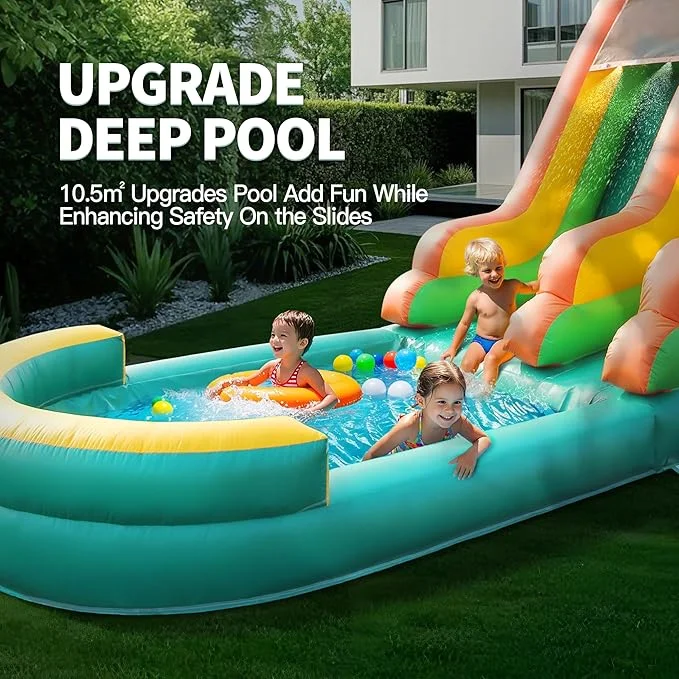 Commercial Grade Inflatable Water Slide for Kids | Adults