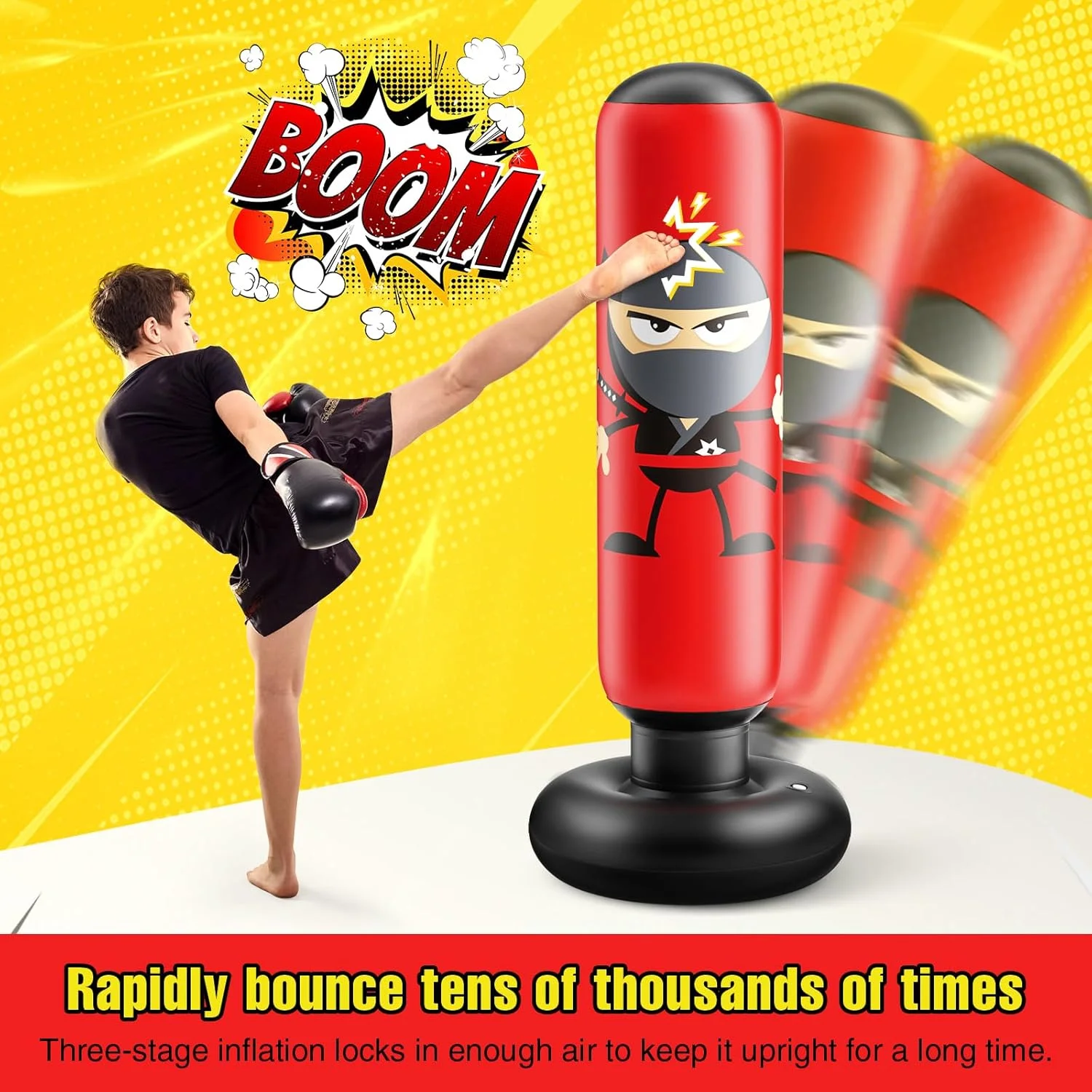 Inflatable Kids Punching Bag | Karate; Boxing Fun Gift