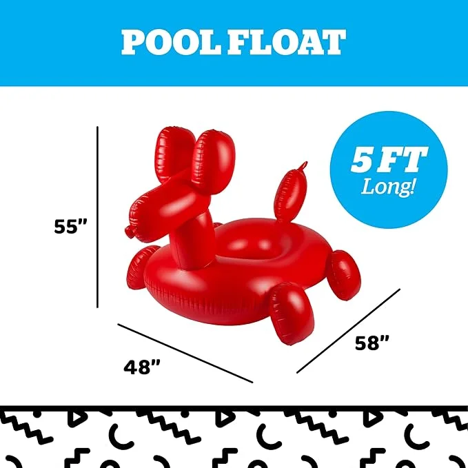 Big Mouth Giant Balloon Animal Pool Float – Inflatable Tube 4FT