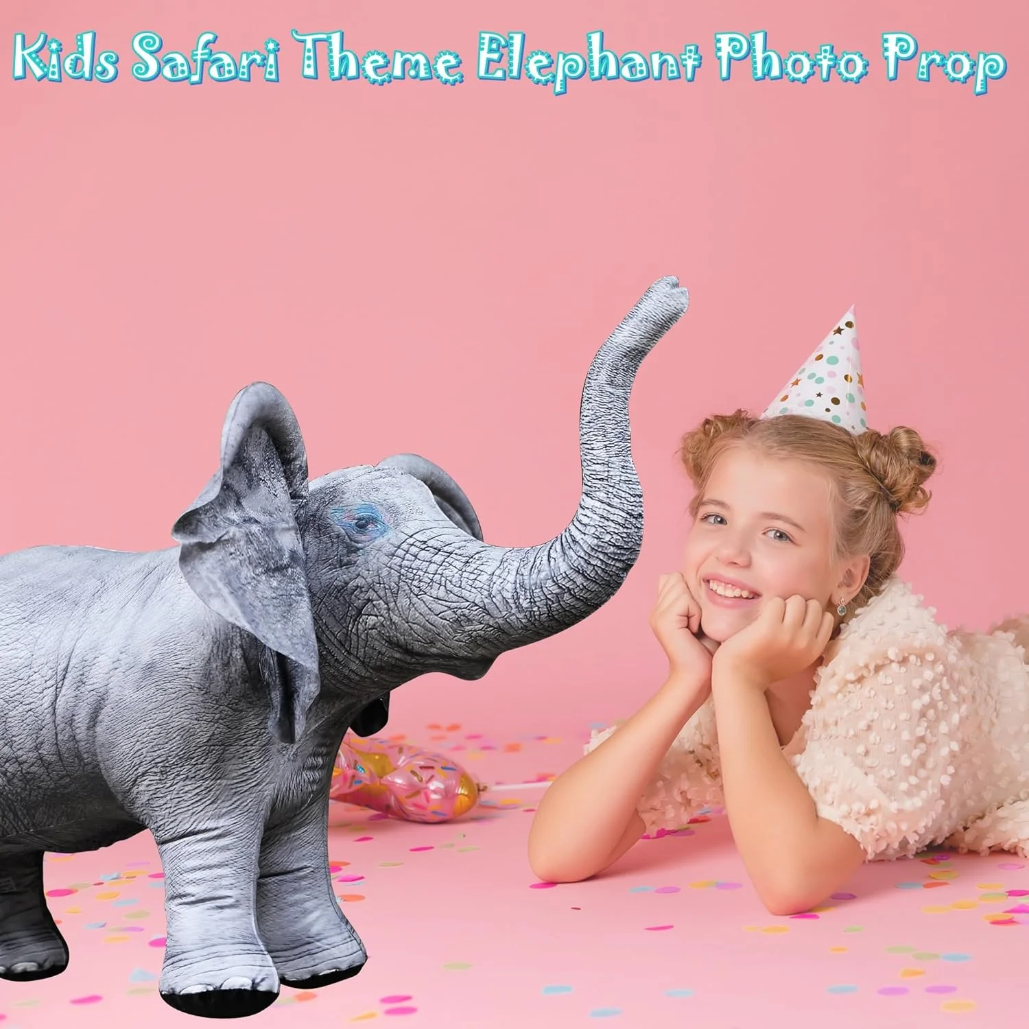 Jet Creations Inflatable Elephant 36” Toy – Safari Decor