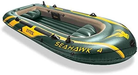INTEX Seahawk Inflatable Boat with Oars | Pump
