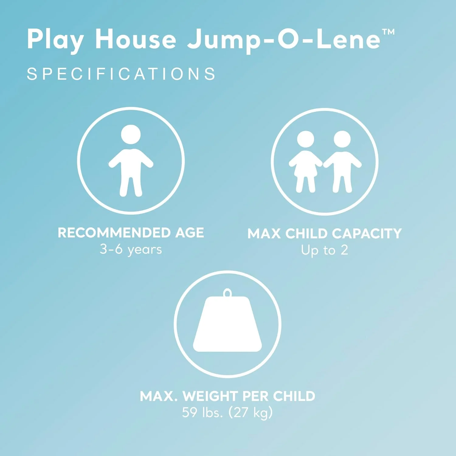 Intex Jump-O-Lene Playhouse Trampoline for Kids 3–6