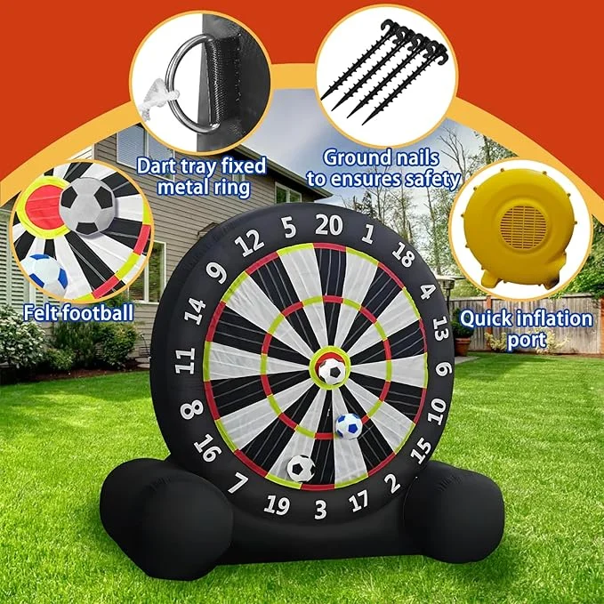 Inflatable Giant Soccer Darts – Outdoor Yard Game | 10ft