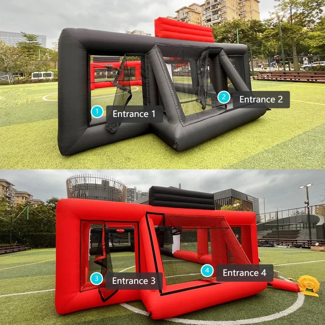 Inflatable Multi-Sports Court for Soccer, Basketball