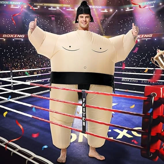 Inflatable Halloween Costumes for Men/Women – Sumo Party Suit