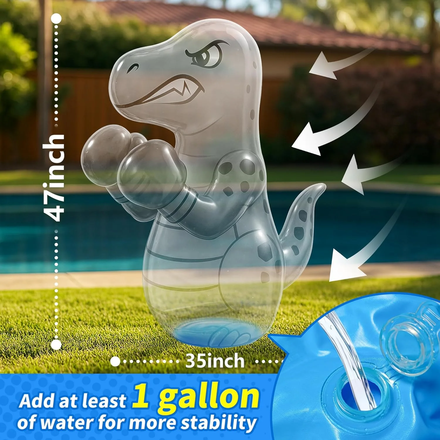 Inflatable Dinosaur Punching Bag – Fun Toy for Ages 3-8