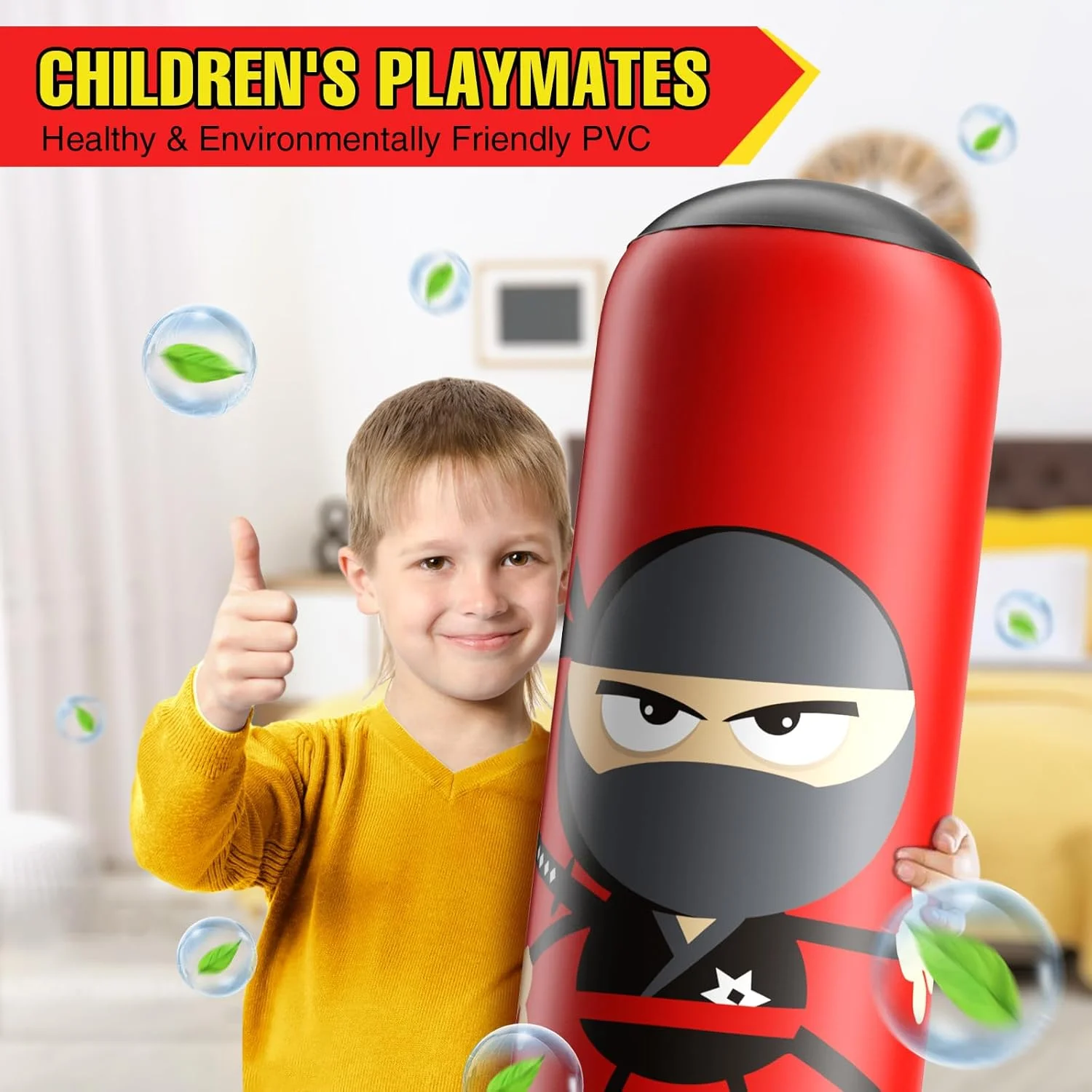 Inflatable Kids Punching Bag | Karate; Boxing Fun Gift