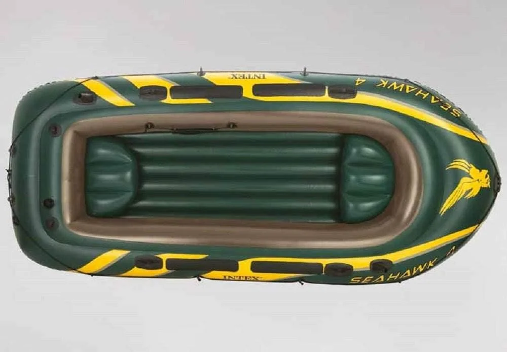 INTEX Seahawk Inflatable Boat with Oars | Pump