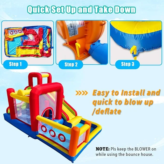 Bounce Multi-Activity Castle – Slide, Climb Jump Fun for Kids