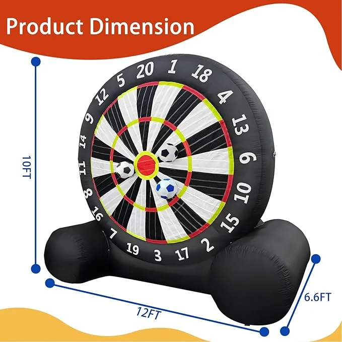 Inflatable Giant Soccer Darts – Outdoor Yard Game | 10ft