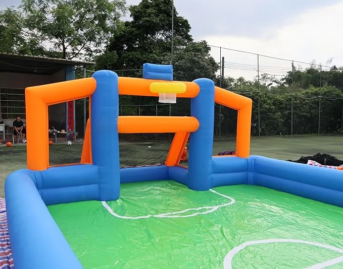 Inflatable Sports Field 2-in-1 Set with Blower and Mat
