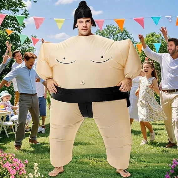 Inflatable Halloween Costumes for Men/Women – Sumo Party Suit