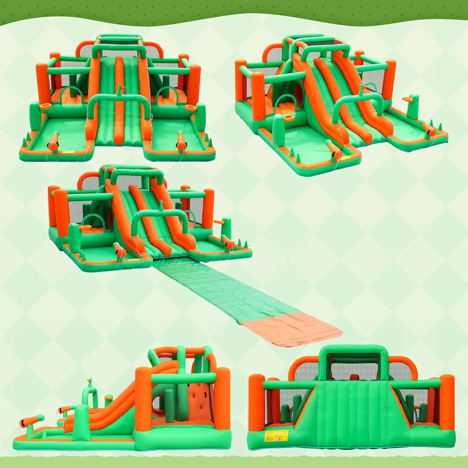 Inflatable Water Park for Kids: Waterslide Bounce House