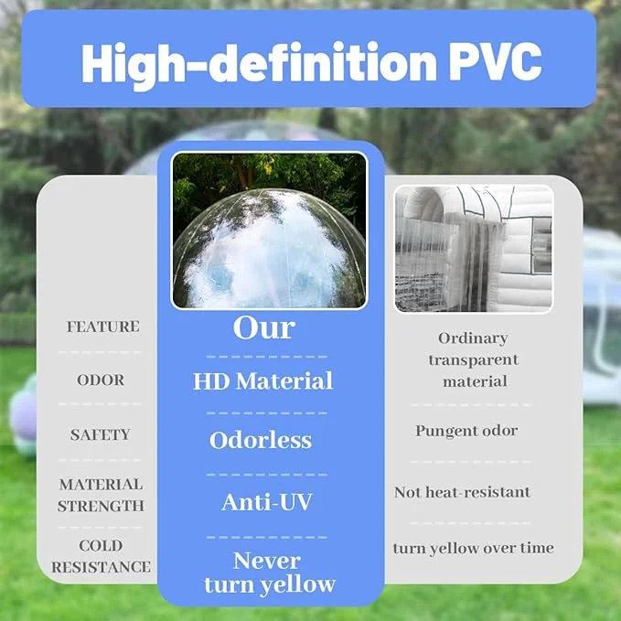 Inflatable PVC Bubble Dome Weatherproof Tent for Events | 10FT