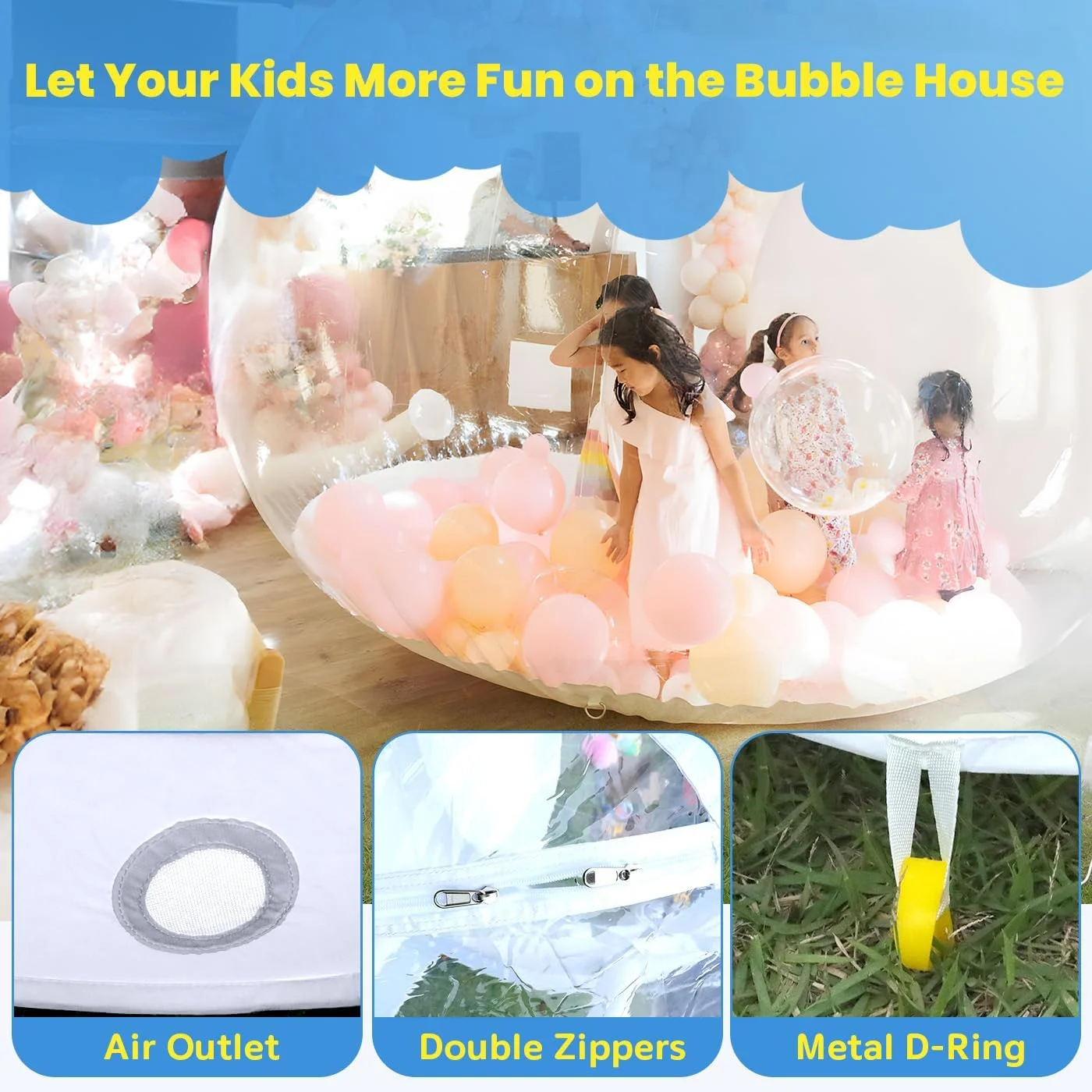 Inflatable Bubble House Dome Upgraded Air Duct System | 10FT