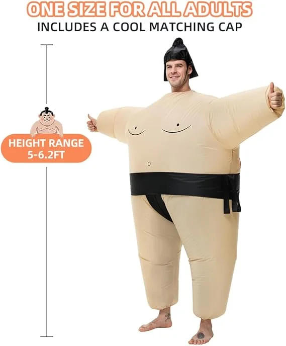 Inflatable Halloween Costumes for Men/Women – Sumo Party Suit