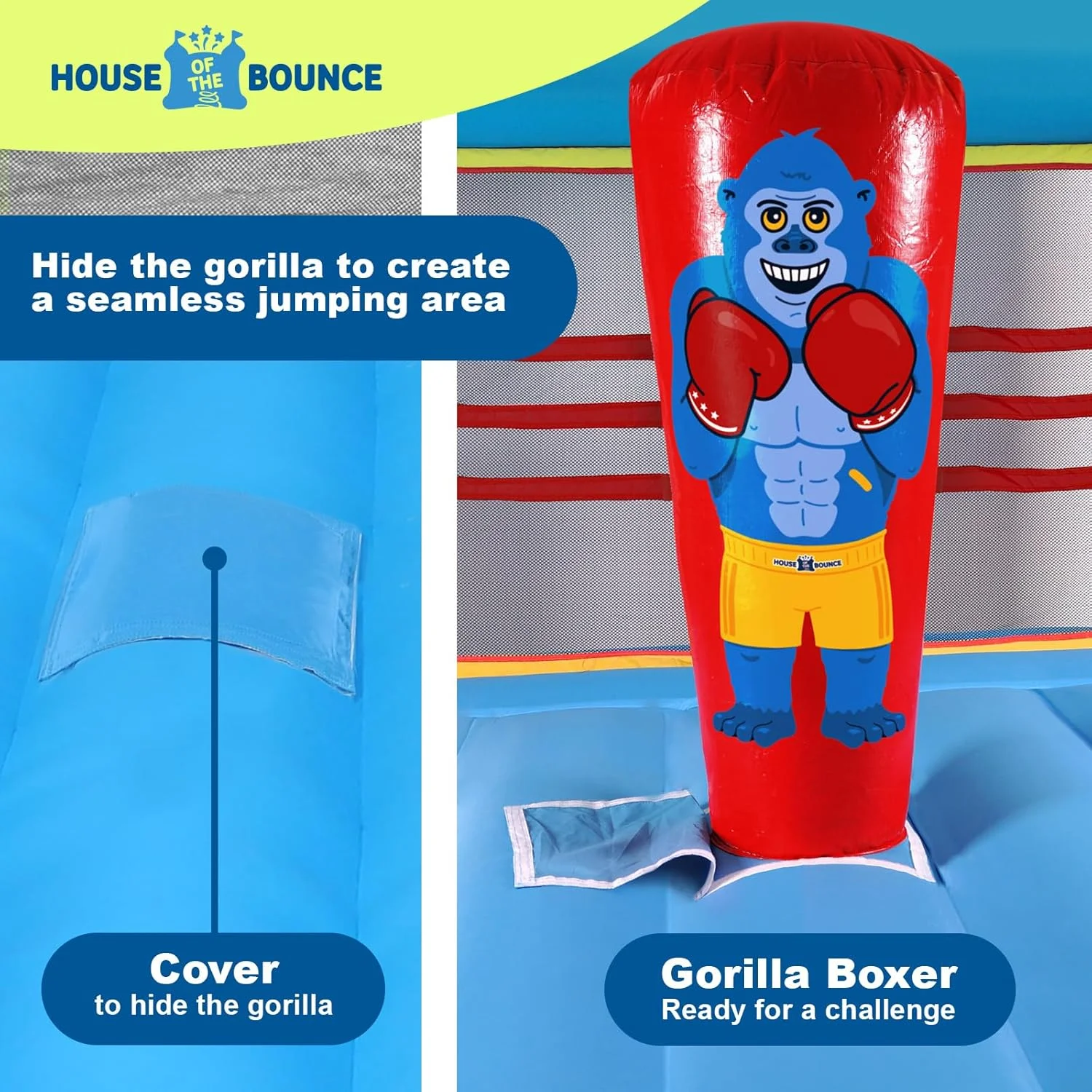 Kids Boxing Ring Bounce House – Inflatable Play Castle