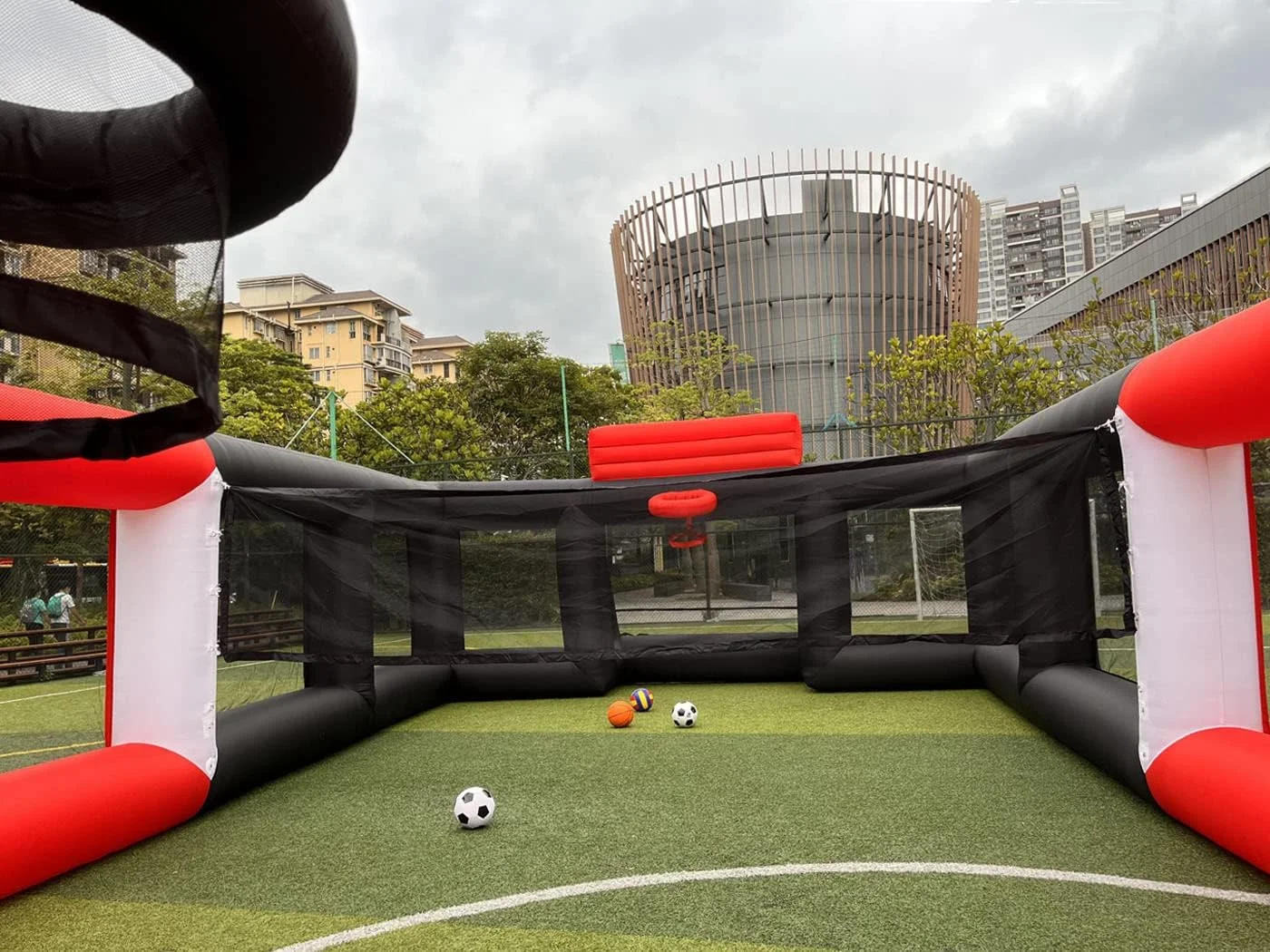 Inflatable Multi-Sports Court for Soccer, Basketball