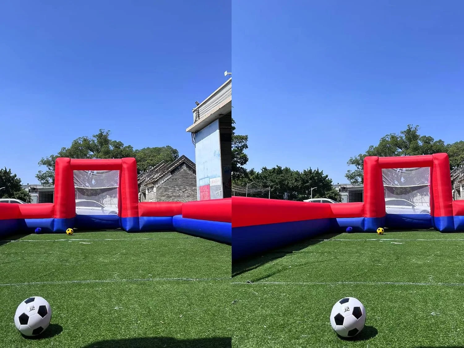 Giant Inflatable Soccer Field for Schools | Family Games