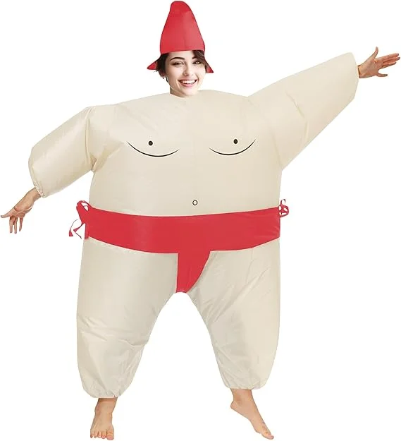 Inflatable Sumo Wrestler Costume Cosplay /Halloween/Birthday Party | 3-Pack