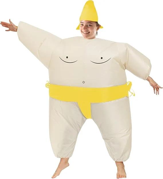 Funny Inflatable Sumo Wrestler Costume for Adults – Halloween/Birthday / 5-Pack