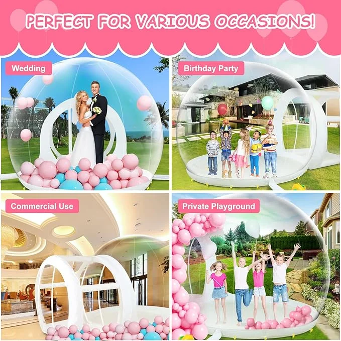 TPU Bubble House – Double Blower Dome for Parties|10FT