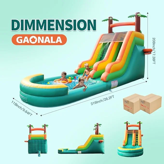 Commercial Grade Inflatable Water Slide for Kids | Adults