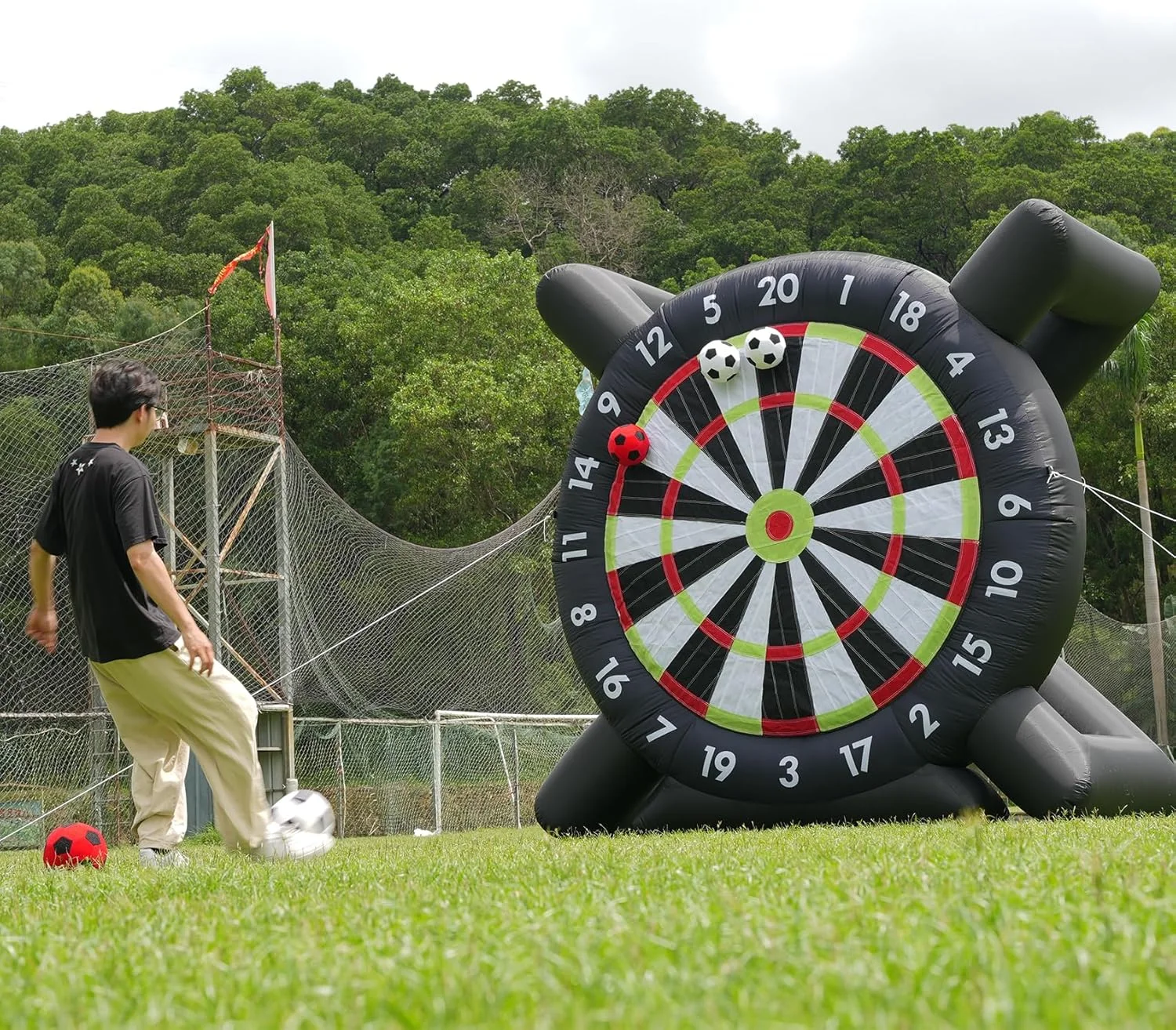 Inflatable Soccer Dartboard – Fun Outdoor Yard Game | 10FT