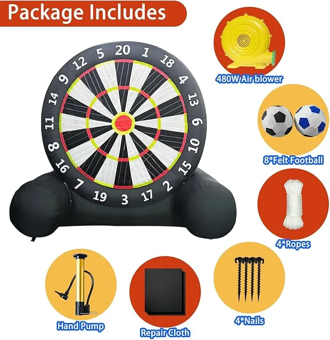 Inflatable Giant Soccer Darts – Outdoor Yard Game | 10ft