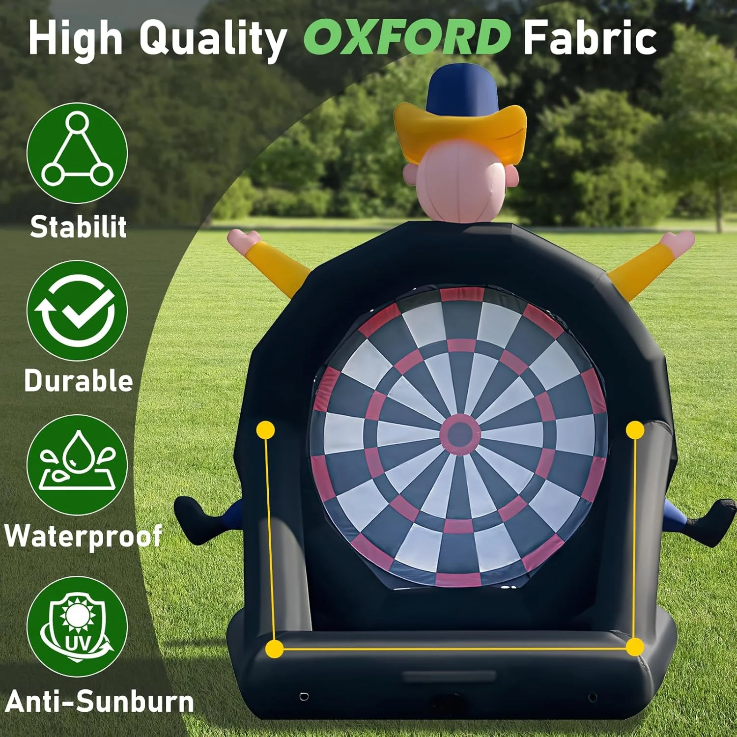 Inflatable Giant Soccer Darts with Pump and Blower | 14ft