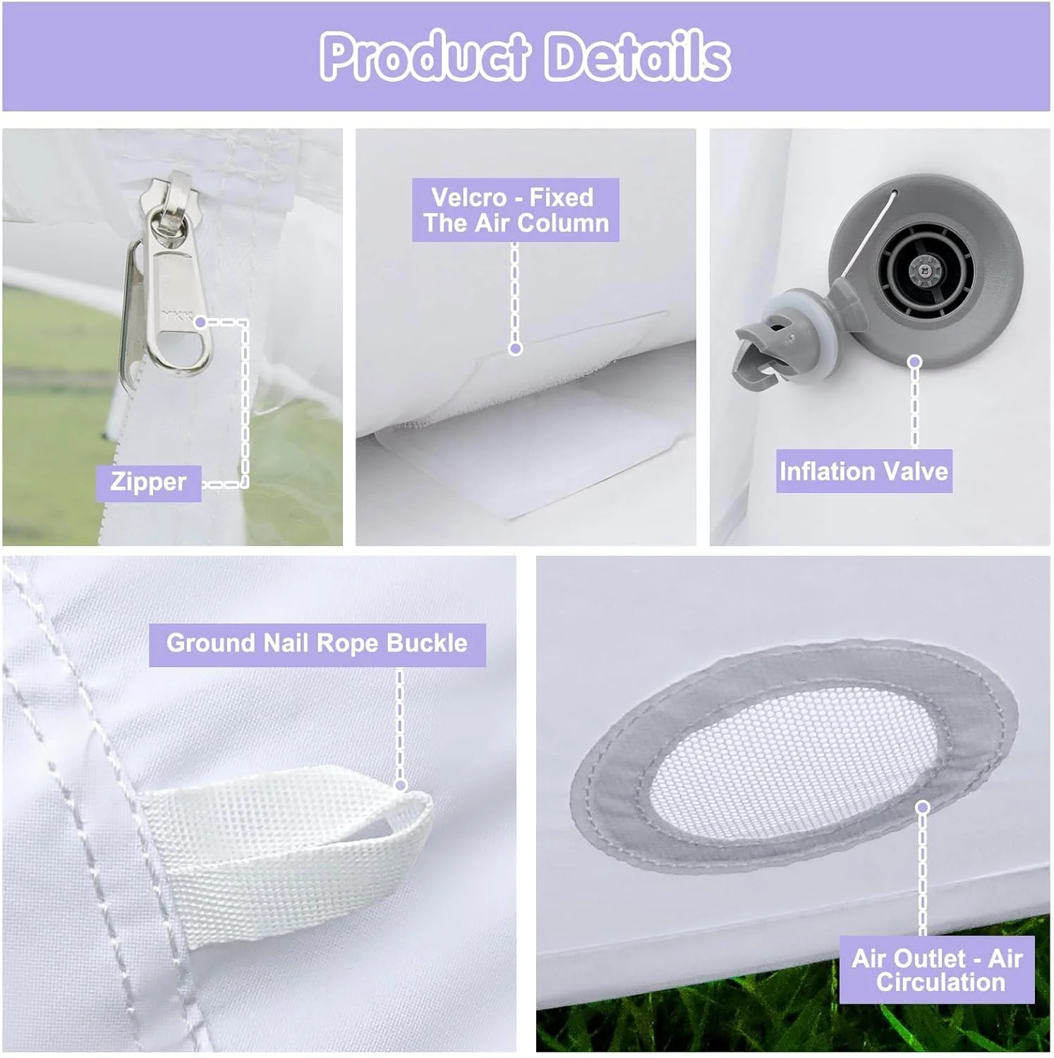 Inflatable FBSPORT Bubble House Dome Blower and Balloons | 10FT