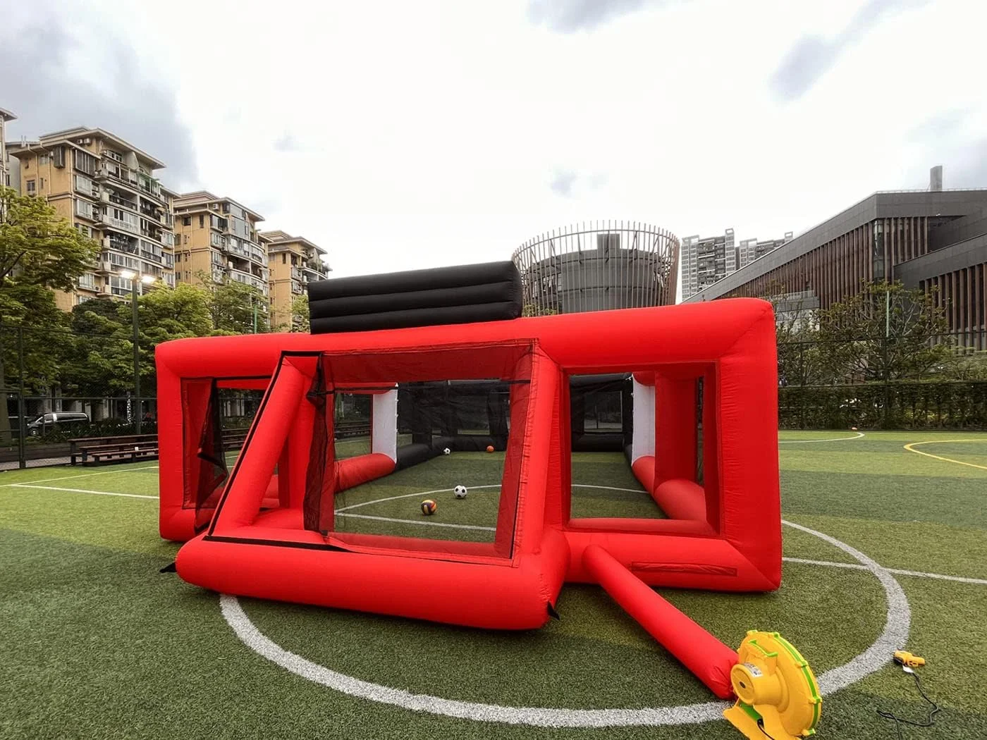 Inflatable Multi-Sports Court for Soccer, Basketball
