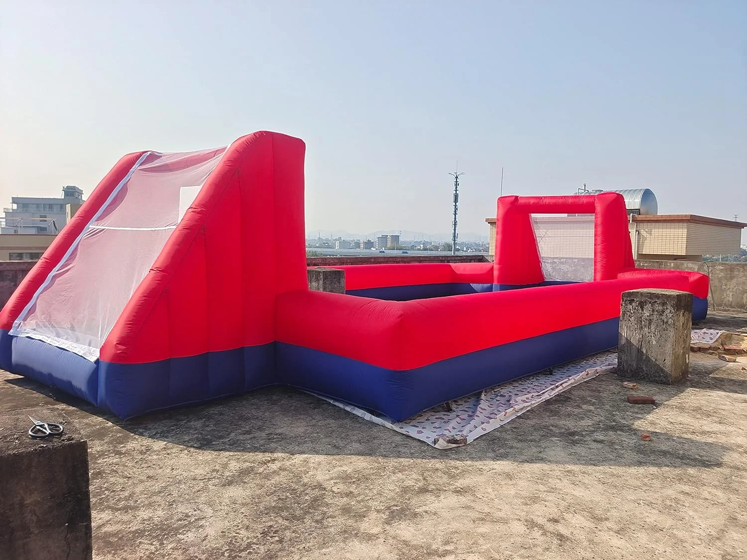 Giant Inflatable Soccer Field for Schools | Family Games