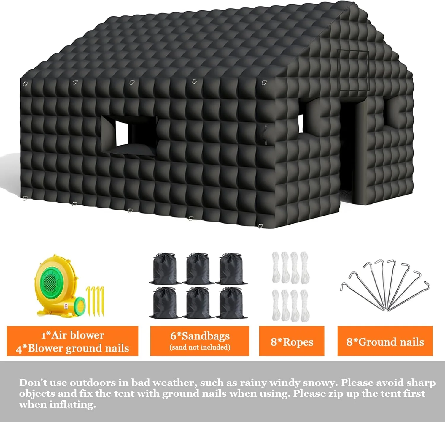 Inflatable Nightclub for Parties And Rentals | 20×16.8×12 FT