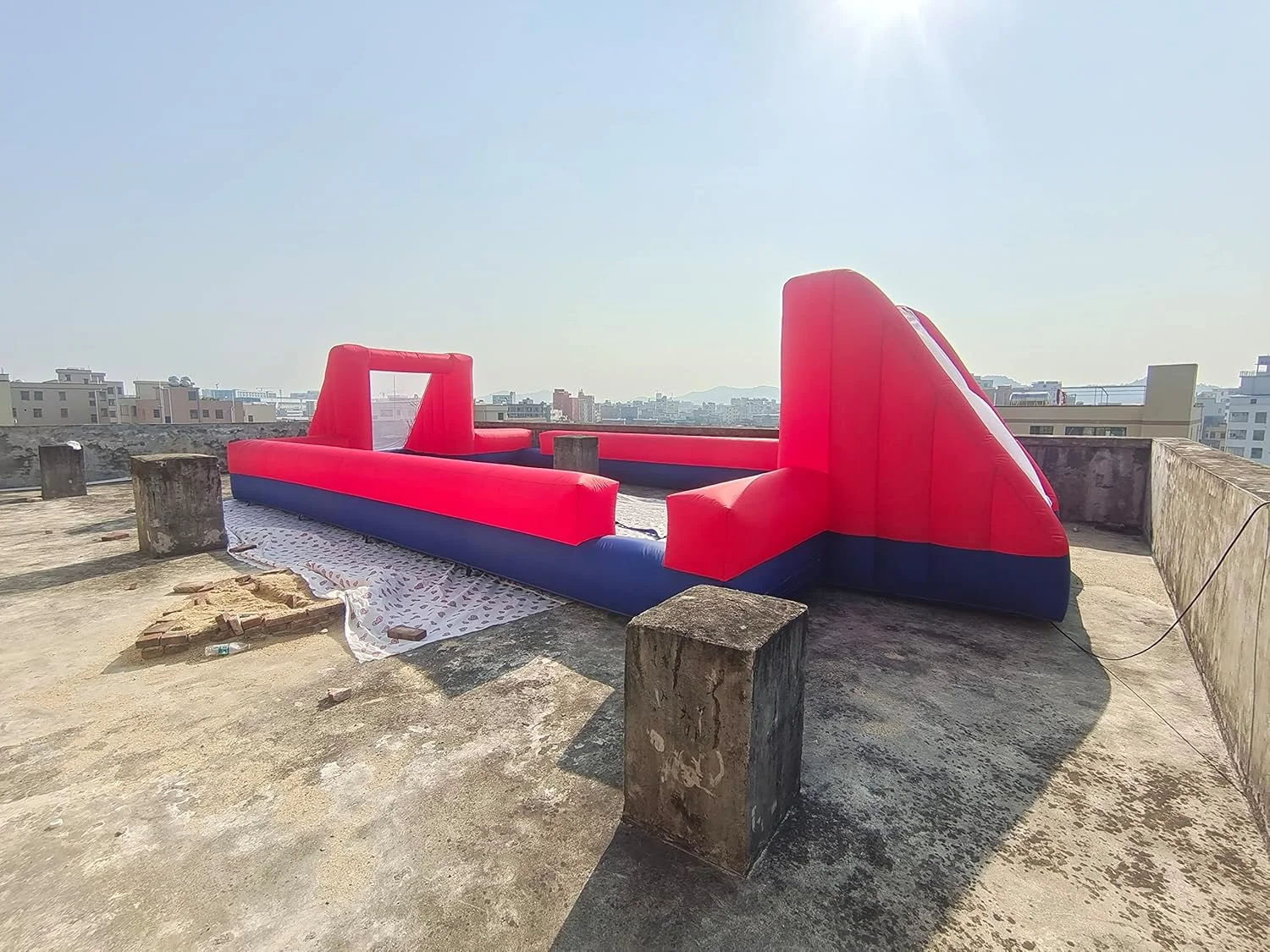 Giant Inflatable Soccer Field for Schools | Family Games