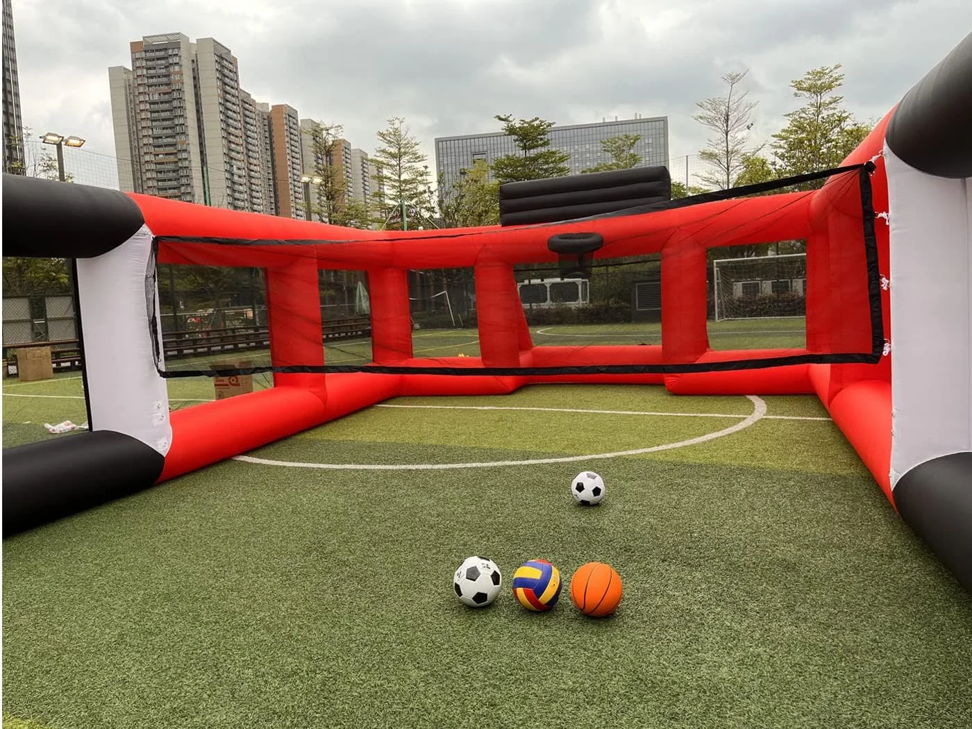 Inflatable Multi-Sports Court for Soccer, Basketball