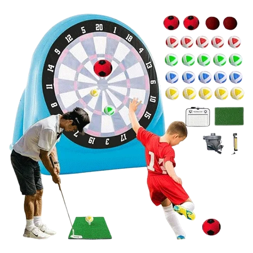 Inflatable Dartboard – Jumbo Soccer & Golf Game Set|6ft