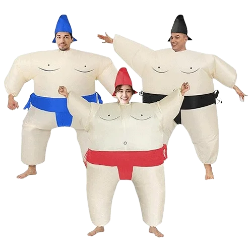 Inflatable Sumo Wrestler Costume Cosplay /Halloween/Birthday Party | 3-Pack
