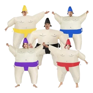 Funny Inflatable Sumo Wrestler Costume for Adults – Halloween/Birthday / 5-Pack Product Image