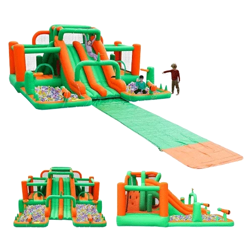 Inflatable Water Park for Kids: Waterslide Bounce House